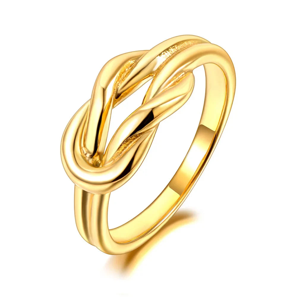 Ring mit Knoten für Damen in Gold