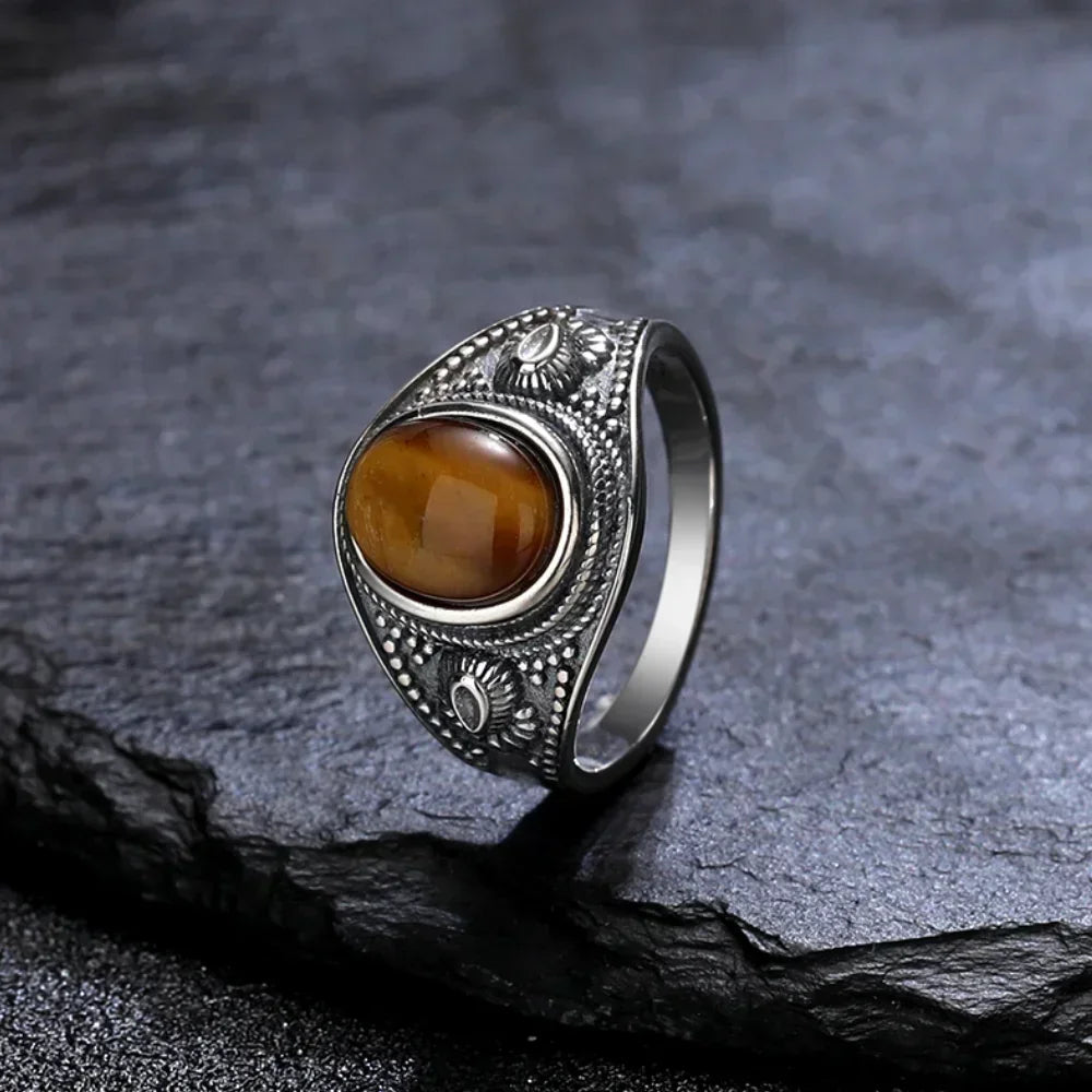 Tigerauge Ring Damen