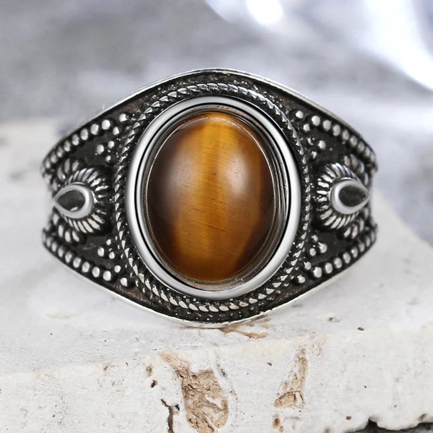 Tigerauge Ring Damen