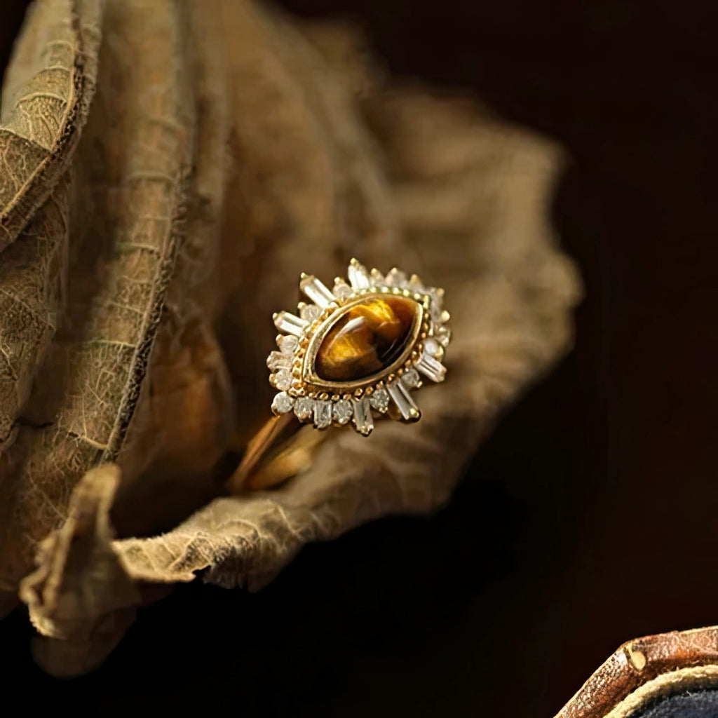 Goldring Tigerauge Frau 