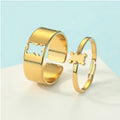 Bär Ring 2-teilig Gold