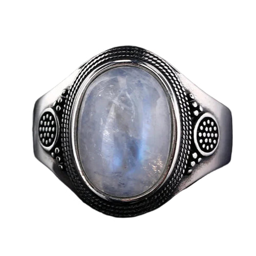 Ovaler Ring Mondstein Damen