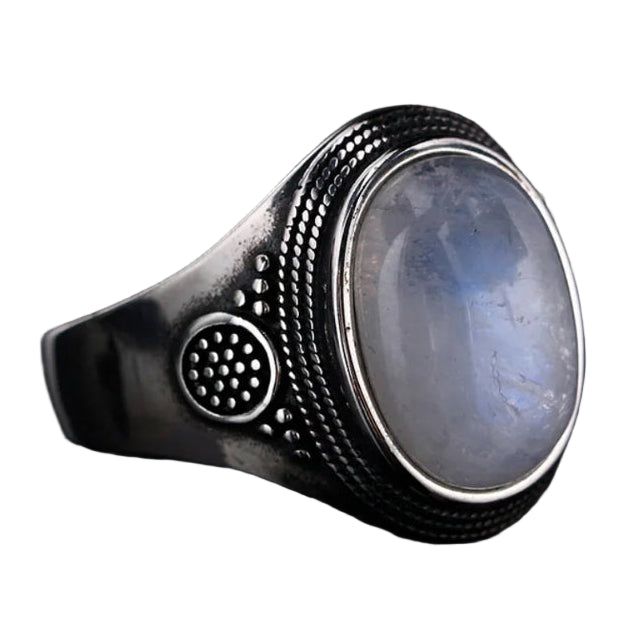 Ovaler Ring Mondstein Damen