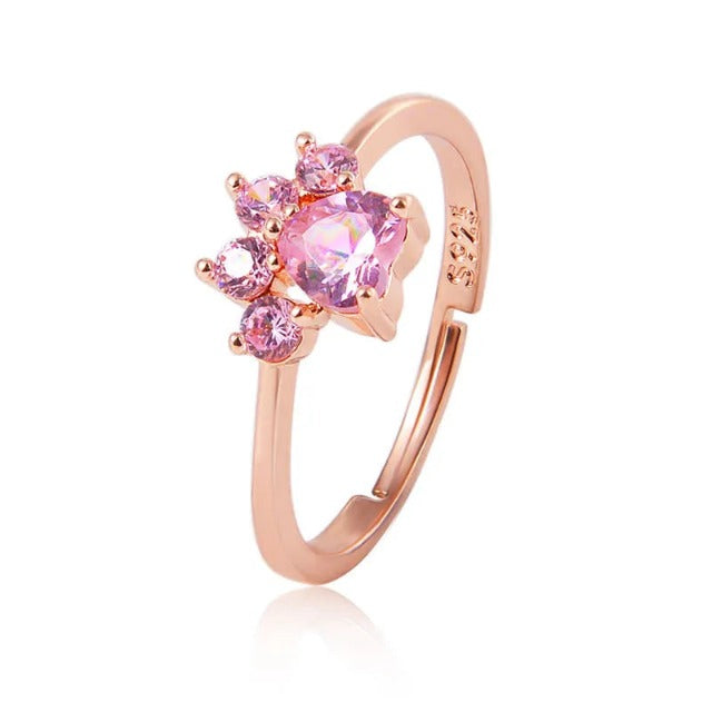 Ring Katzenpfote Roségold