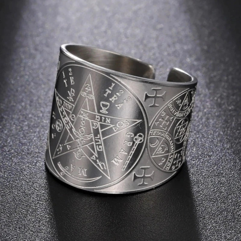 Ring Pentagramm Tetragramm Hexerei Zauberei