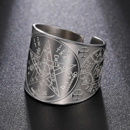 Ring Pentagramm Tetragramm Hexerei Zauberei