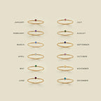 Geburtssteinring Silber & Gold 