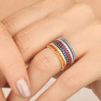 Geburtssteinring Gold & Silber für Damen 