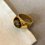 Ring mit Tigerauge-Stein Gold Stil B