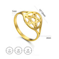 Hohle Damenring mit dem <span data-glossary-id="star-of-david">Davidstern</span>, jüdisches Symbol, Gold