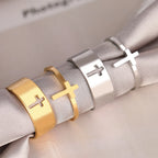 Ring für Damen Christliches Kreuz Silber