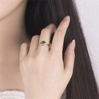 Retro-Ring mit Herbstblatt