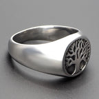 Runder Ring Lebensbaum im puristischen Stil