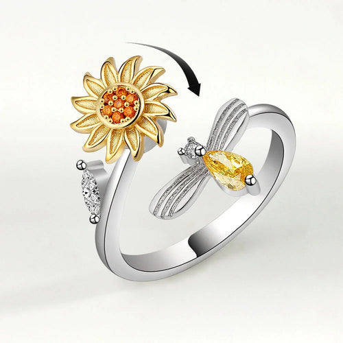 Drehbarer Bienen- und Blumenring