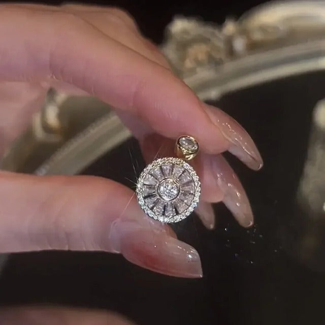 Drehbarer Anti-Stress-Ring für Damen Silber