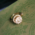 Drehbarer Anti-Stress-Ring für Damen Gold
