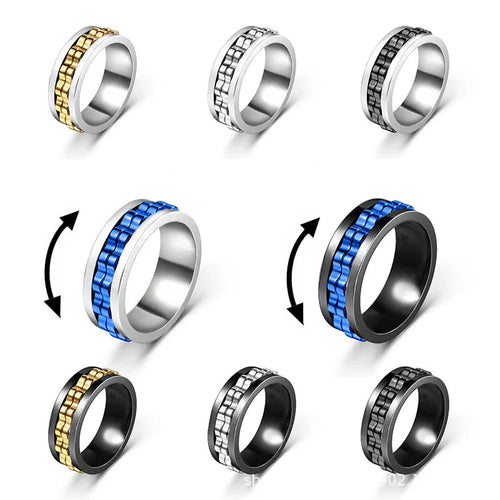 Drehbarer Ring gegen Angst für Herren