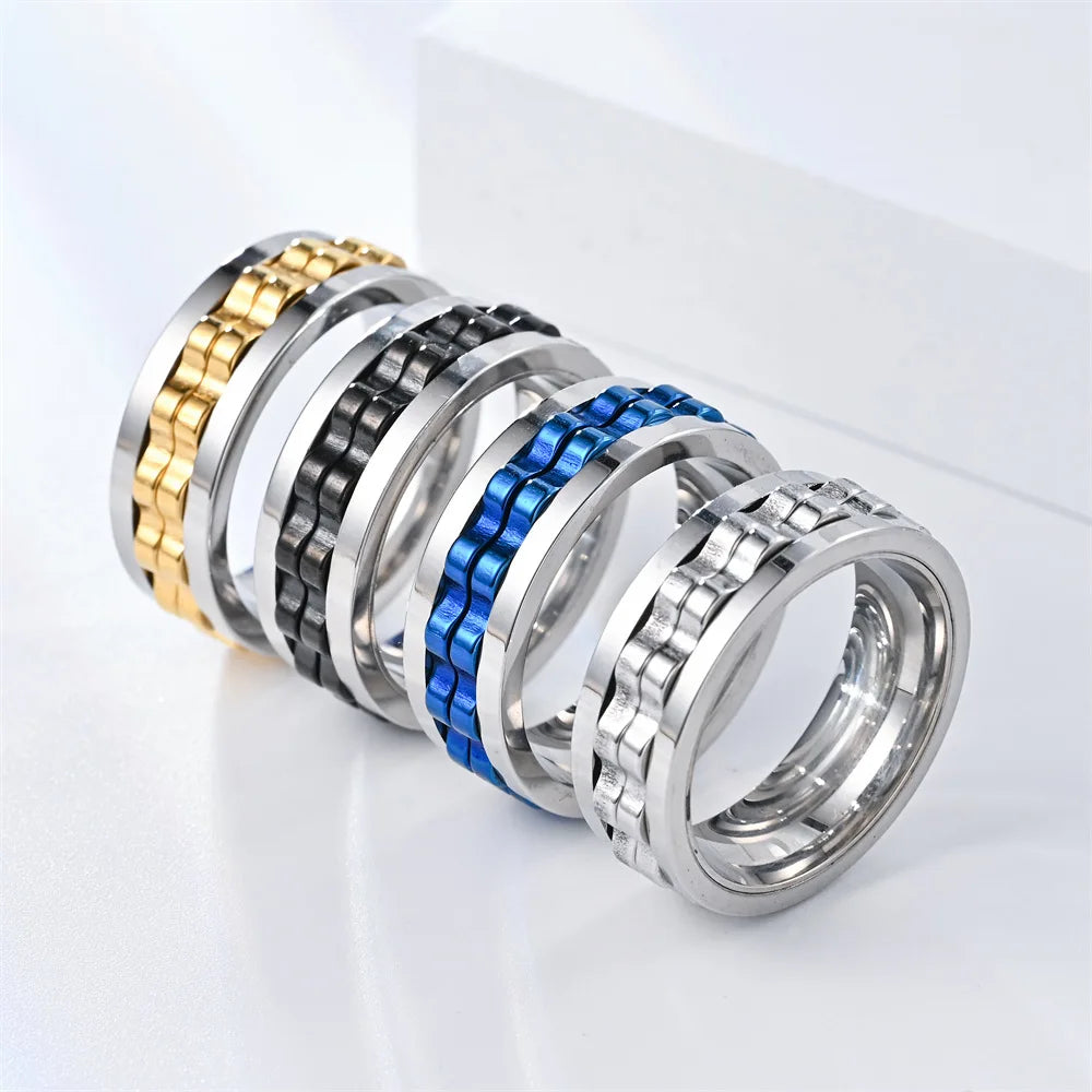 Drehbarer Ring gegen Angst für Herren