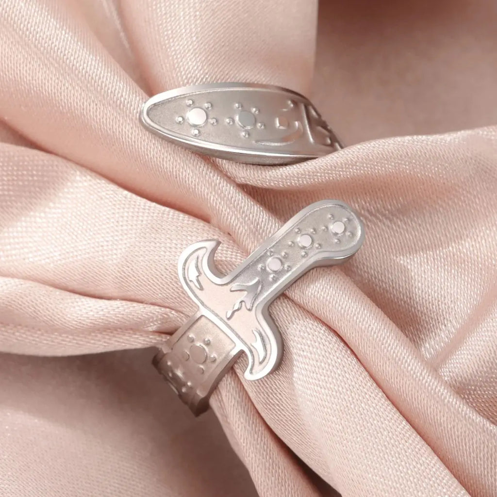 Ring mit Ali Zulfiqar Schwert arabisches Symbol Silber