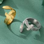 Ring mit Ali Zulfiqar Schwert arabisches Symbol Gold