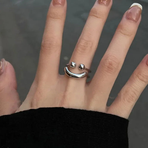 Smiley-Lächeln-Ring gegen Angst 