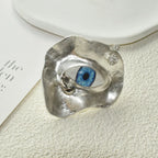 Barockstil-Ring gegen den bösen Blick Silber