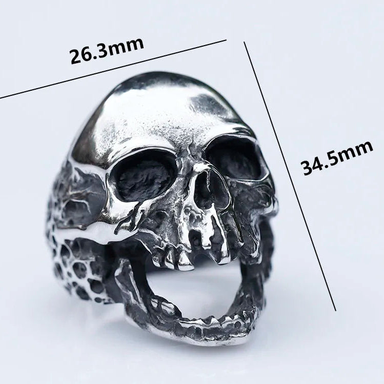 Anello teschio stile gotico 