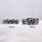 Punk-Stil Totenkopf-Ring