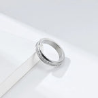 Drehbarer Anti-Stress-Ring mit Zirkonia 