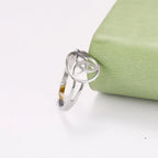 Triquetra-Ring Irischer Knoten der Dreifaltigkeit Silber