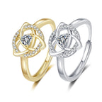 Triquetra-Ring Knoten der irischen keltischen Dreifaltigkeit Gold