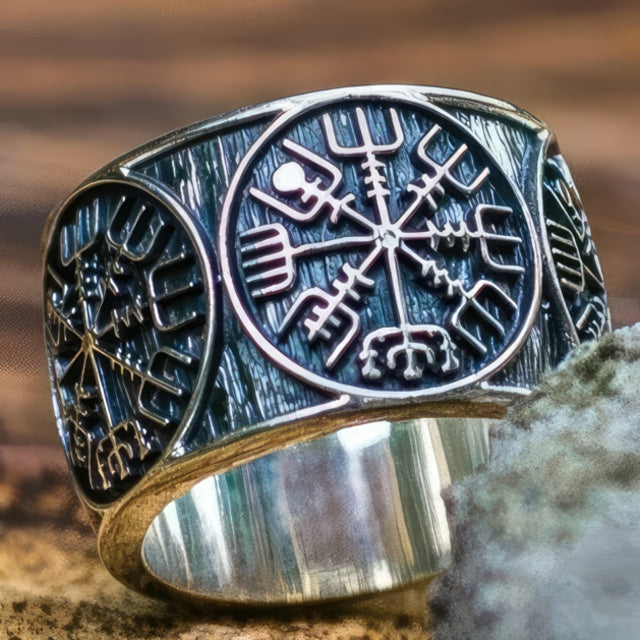 Wikinger-Ring Vegvisir 