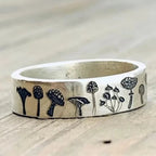 Vintage-Ring mit Pilzen