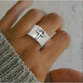 Vintage Ring Christliches Kreuz