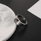 Vintage Ring Berge und Sonne