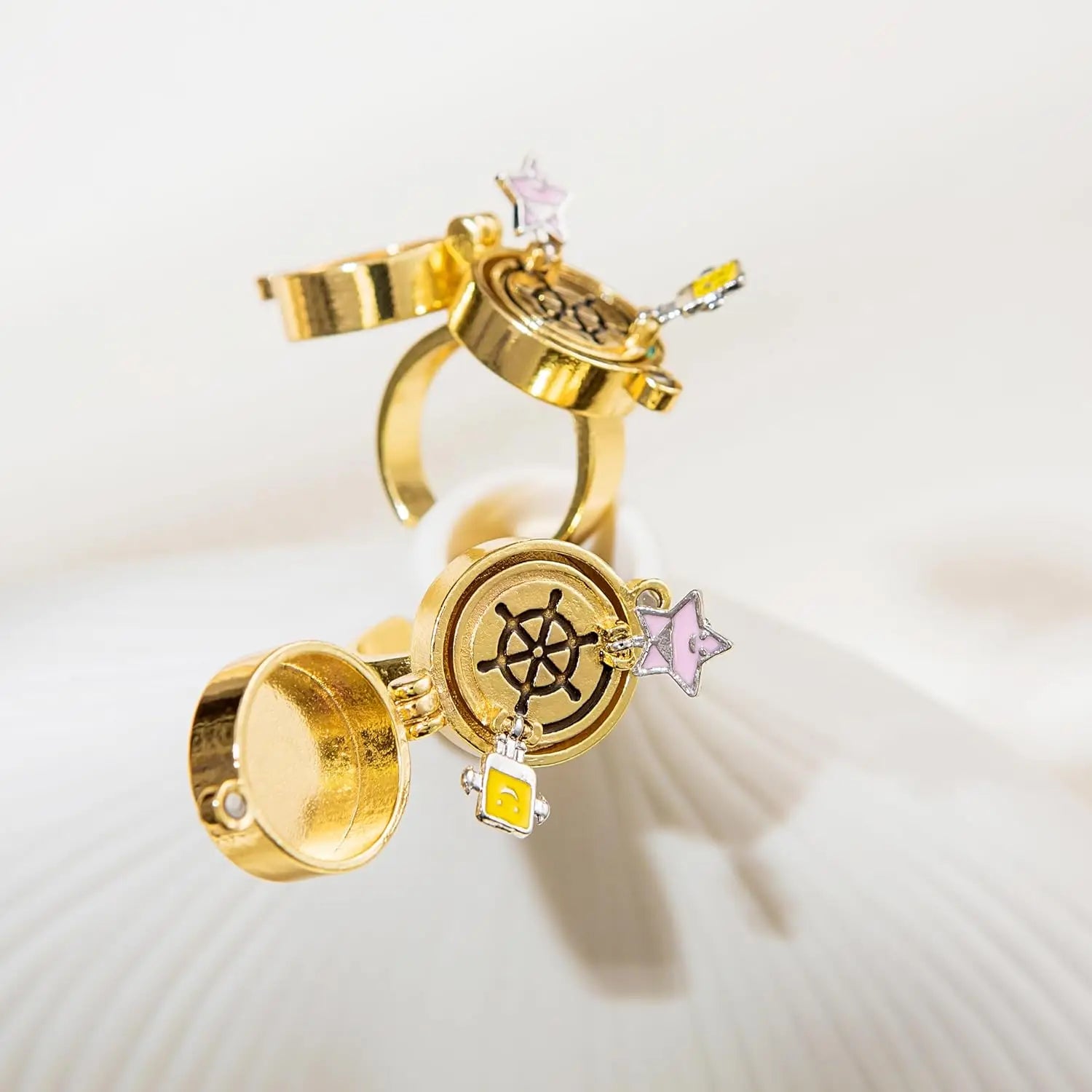 Magnetische und drehbare Ringe für beste Freunde 2 Stück