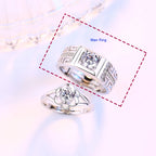 Ringe für Paare Blumenring Mann