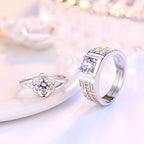 Ringe für Paare Blumenring