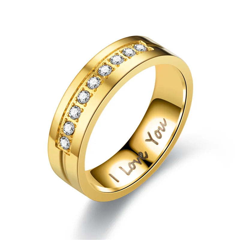 Ringe für Paare Love Ring Gold mit Diamanten