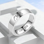 Ringe für Paare Love Ring Silber oder Schwarz Silber Silber