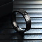 Ringe für Paare Love Ring Silber oder Schwarz Schwarz