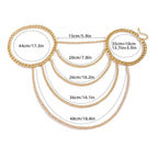 Schulterkette Damen - Schlüsselbein & Schulter gold