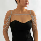 Schulter Schmuck Damen - Schlüsselbein & Schulterkette silber