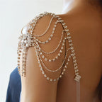 Damen-Schulter-Schmuck mit Zirkonia - Schlüsselbein & Schulterkette