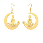 Ohrring Buddhismus Meditation Gold