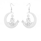 Ohrring Buddhismus Meditation Silber