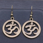 Buddhismus Om Ohrring Bronze