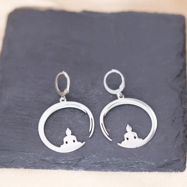 Buddhistische Ohrringe Silber