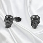 Totenkopf-Ohrringe mit Strass 