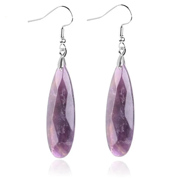 Amethyst-Silber-Ohrringe